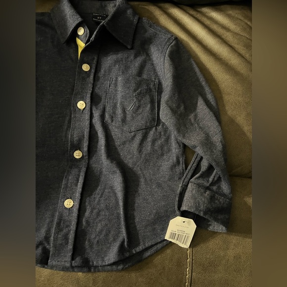 NWT Nautica Long Sleeve Button Down Toddler Shirt - Picture 4 of 4